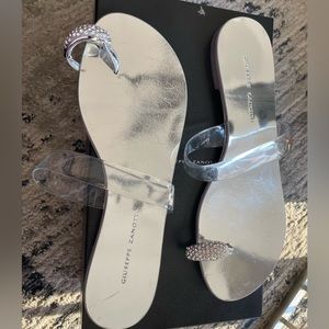 Giuseppe Zanotti
Women's Metallic Rock 10 Crystal-embellished Patent-leather